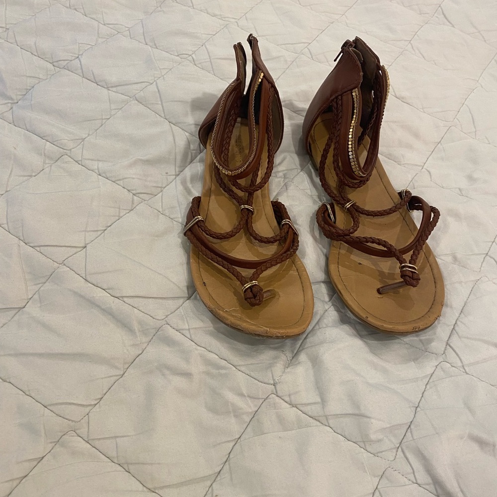 Call It Spring brown strappy sandals size 11 – casual summer